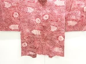 アンティーク　本総絞り　流水に菊模様羽織